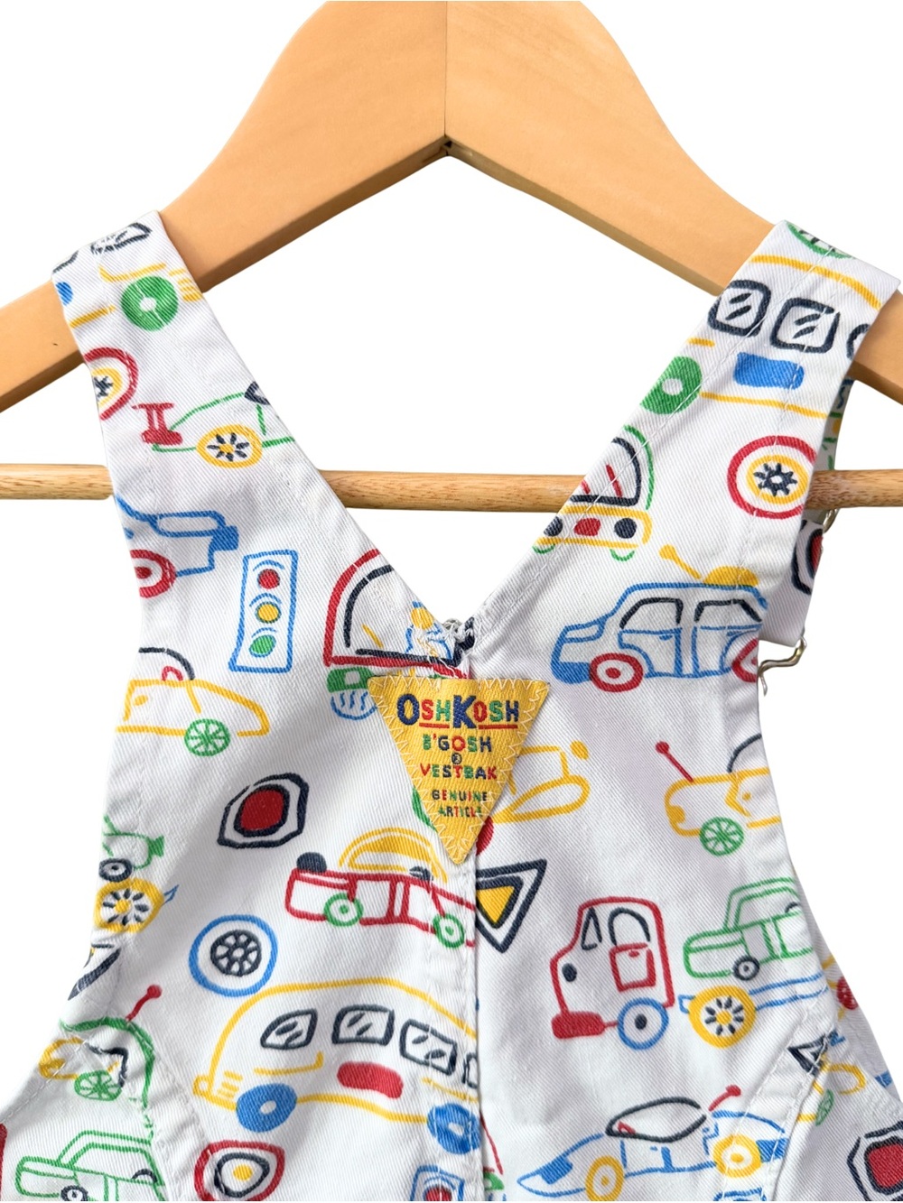 Vintage OshKosh vehicle print shortalls - Picture 4 of 5